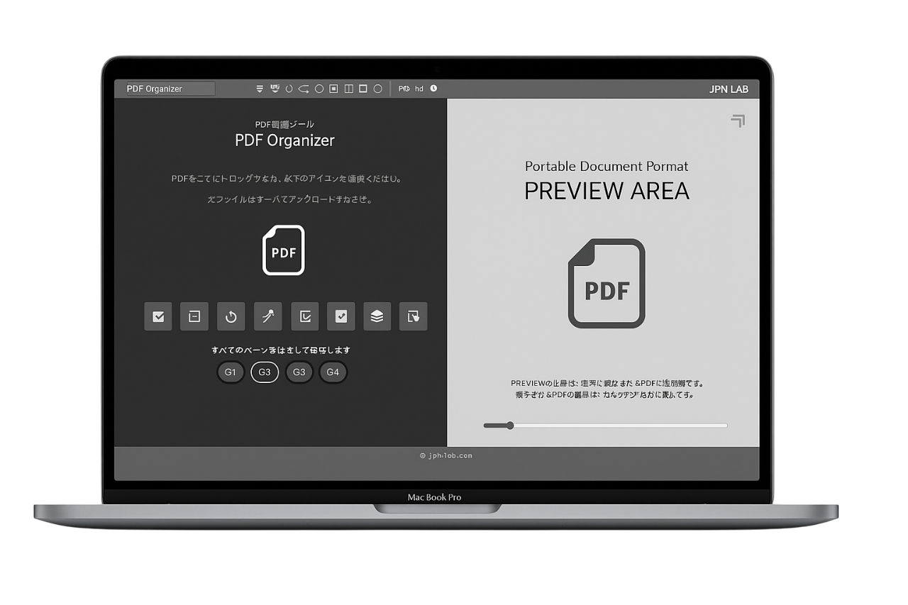 【便利】PDF整理ツール「PDF Organizer」を作ってみた（自画自賛）