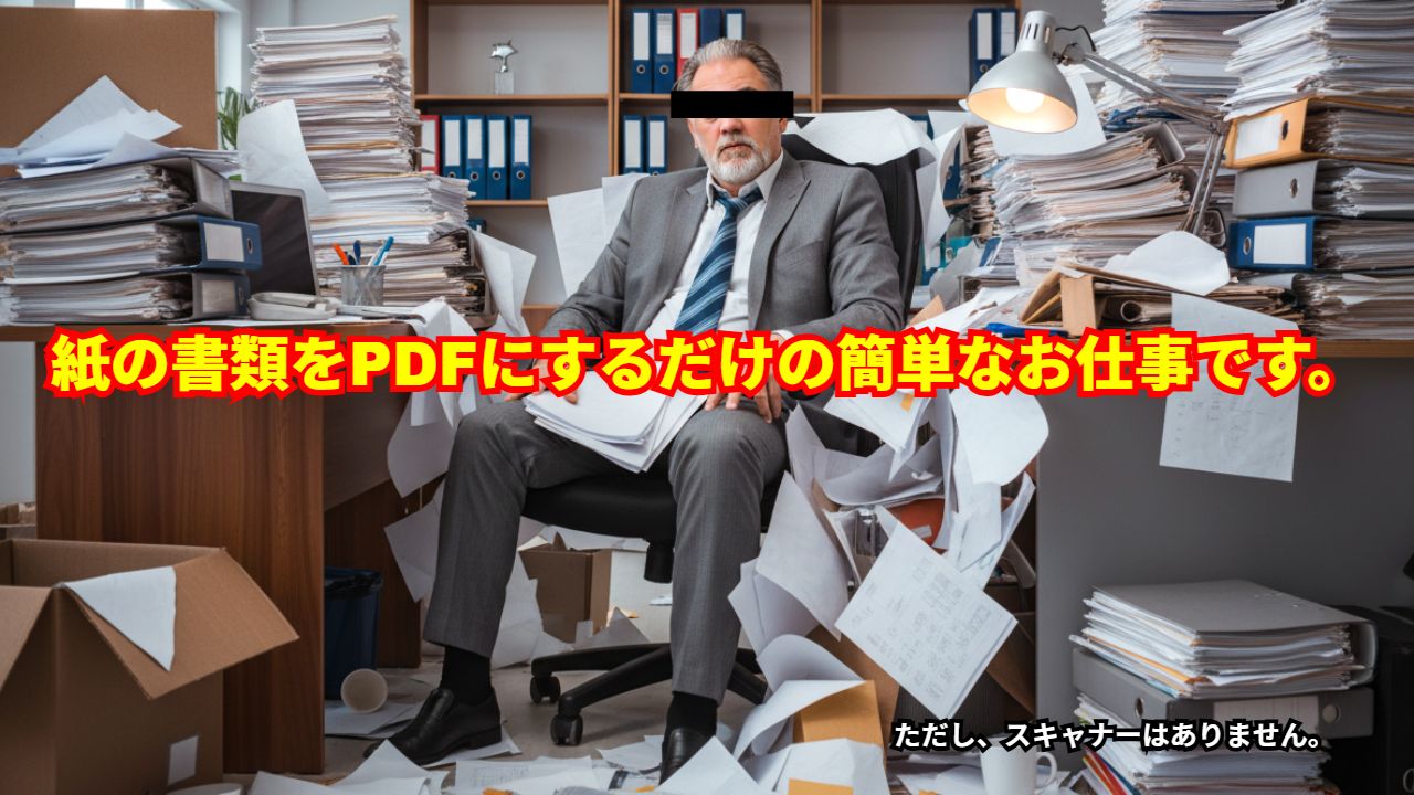 【敗北】書類スキャンツールを作るしかないと思った。